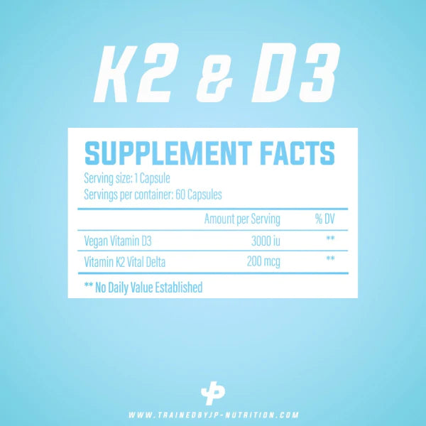TRAINED BY JP NUTRITION - K2 & D3